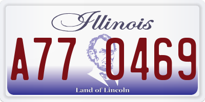 IL license plate A770469