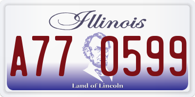 IL license plate A770599