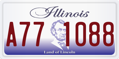 IL license plate A771088