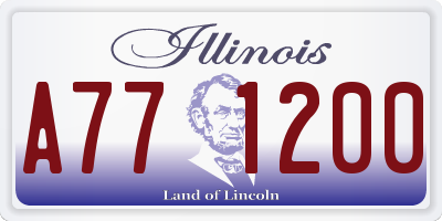 IL license plate A771200
