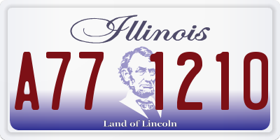 IL license plate A771210