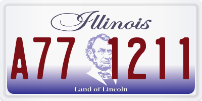 IL license plate A771211