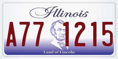 IL license plate A771215