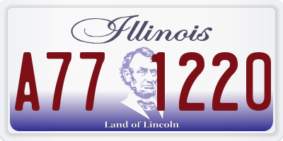 IL license plate A771220