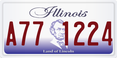 IL license plate A771224