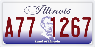 IL license plate A771267
