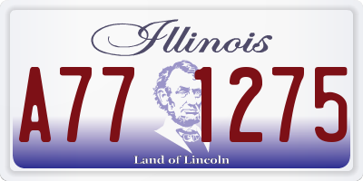 IL license plate A771275