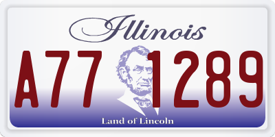 IL license plate A771289
