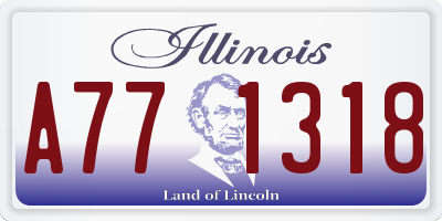 IL license plate A771318