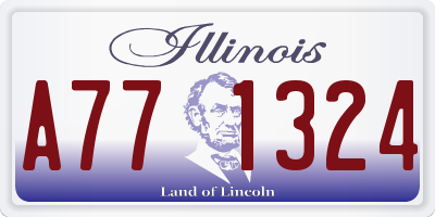 IL license plate A771324