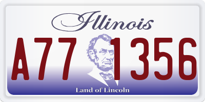 IL license plate A771356