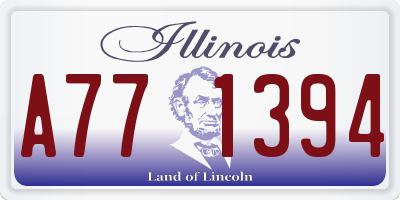 IL license plate A771394