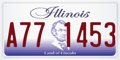 IL license plate A771453