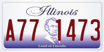 IL license plate A771473