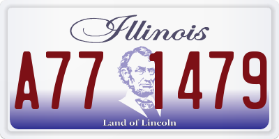 IL license plate A771479