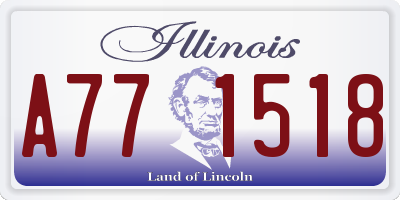 IL license plate A771518