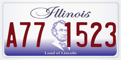 IL license plate A771523