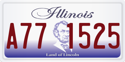 IL license plate A771525