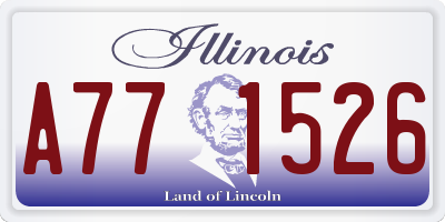 IL license plate A771526