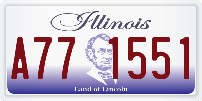 IL license plate A771551
