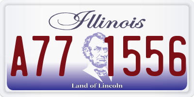 IL license plate A771556