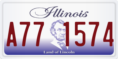 IL license plate A771574