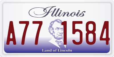 IL license plate A771584