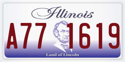 IL license plate A771619