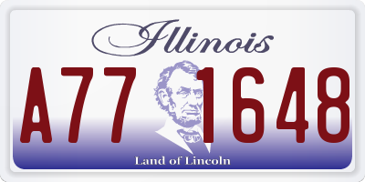 IL license plate A771648