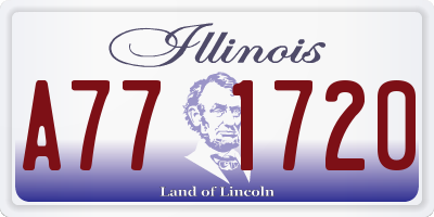 IL license plate A771720