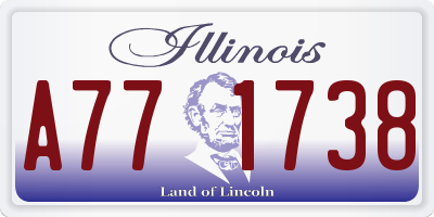 IL license plate A771738