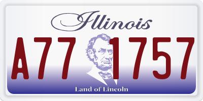 IL license plate A771757