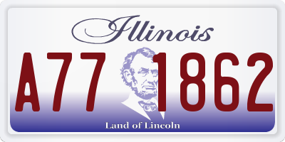 IL license plate A771862