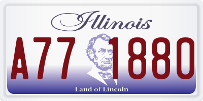 IL license plate A771880