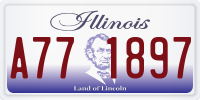 IL license plate A771897