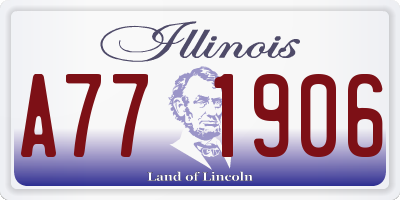 IL license plate A771906