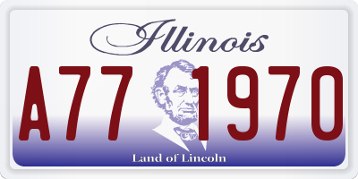 IL license plate A771970