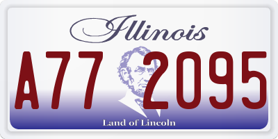 IL license plate A772095