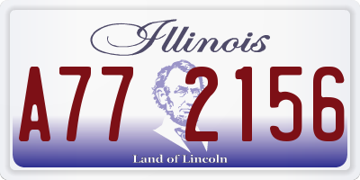 IL license plate A772156