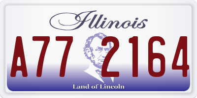 IL license plate A772164