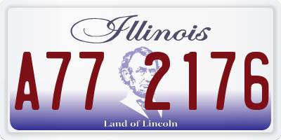 IL license plate A772176