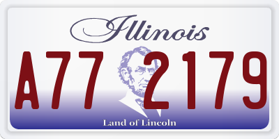 IL license plate A772179