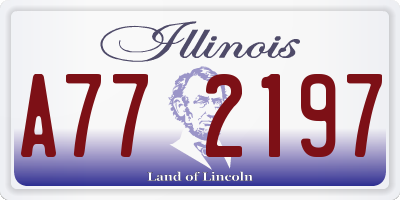 IL license plate A772197