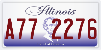 IL license plate A772276