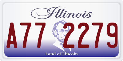 IL license plate A772279