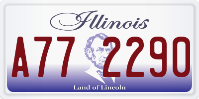 IL license plate A772290