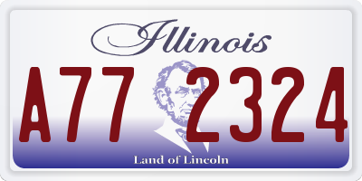 IL license plate A772324