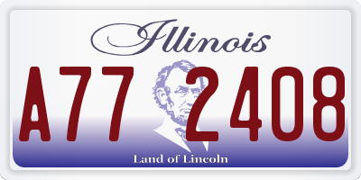 IL license plate A772408
