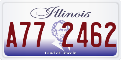 IL license plate A772462