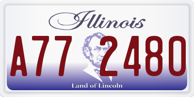 IL license plate A772480